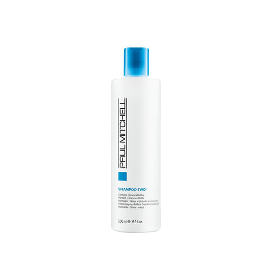 Paul Mitchell Shampoo Two, Clarifying Shampoo, Deep Cleanses + Removes Buildup, For All Hair Types, Especially Oily Hair, 16.9 fl. oz.