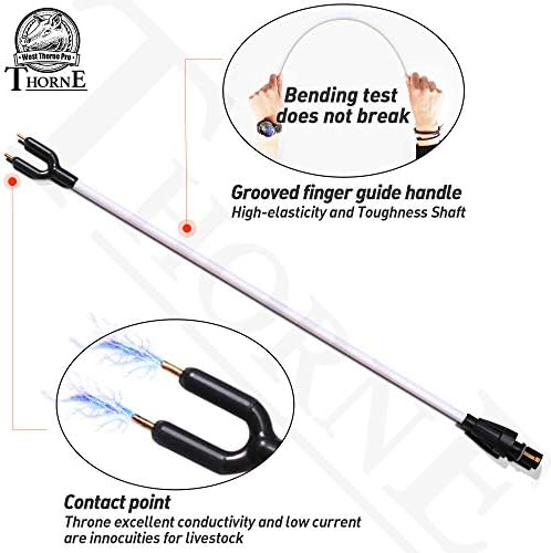 Cattle Prod, Waterproof Cattle Prod Stick with LED Light, Livestock Prod for Modern Livestock Management, X Series