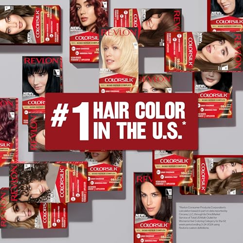 Revlon ColorSilk with Bond Repair Complex, Blonde Permanent Hair Color, 100% Gray Coverage, Ammonia Free Hair Dye, Vegan Keratin, 03 Ultra Light Sun Blonde (Pack of 3)