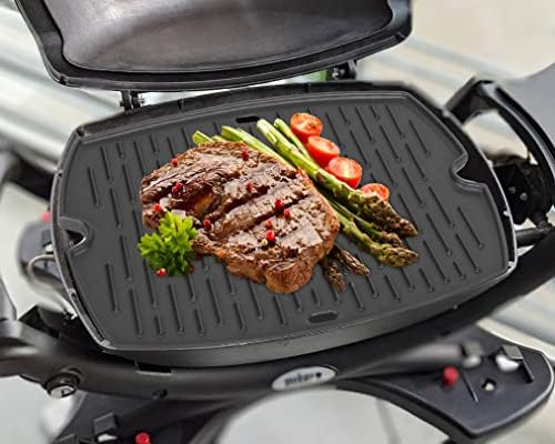 Cast Iron Griddle for Weber Q1000 Q1200 Q1400 Q100 Q120 Q140 Grill Accessories, for Weber Baby Q Accessories 7582 65810 7644 Griddle Plate Grill Parts 50060001 50060301 386001 386002, 1PC