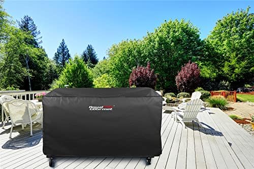 Royal Gourmet CR6008 60-Inch Grill Cover, Durable Oxford Polyester Outdoor BBQ Cover for Flat Top Griddle, Water Resistant, Weather Protection, Black