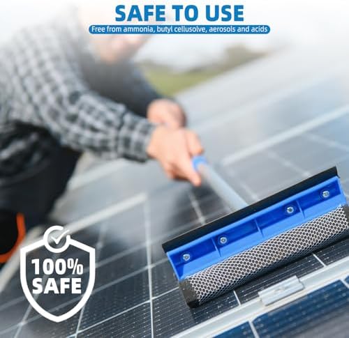 Solar Panel Cleaner 32oz (Makes 150 Gallons) - 20X Strength Super Concentrated Glass & Solar Panel Cleaning, Industrial Grade Streak-Free Fast Dry Remove Oils, Water Spots, Dust, Droppings