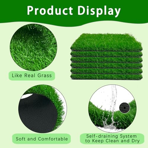 8 Pack Chicken Nesting Pads-12×12",Washable Thicken Artificia Grass Nesting Box Liners Pee Pads Reusable Laying Eggs Bedding for Chickens Coop Pet Outdoor Indoor