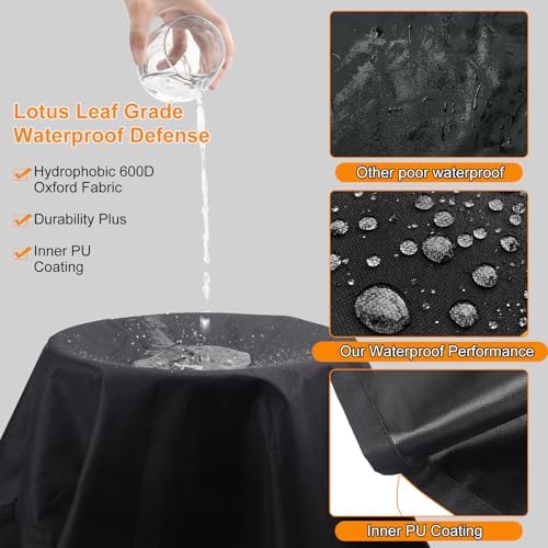 Griddle Cover 600D Heavy Duty for Blackstone Griddle Cover Flat Top Grill Cover Blackstone Cover Accessories BBQ Gas Grill Cover Waterproof Windproof Weather