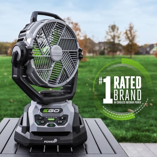 EGO POWER+ Portable Misting Fan, Compact, Outdoor Electric 10" 6 Speed Fan, Battery and Charger Not Included - FN1000