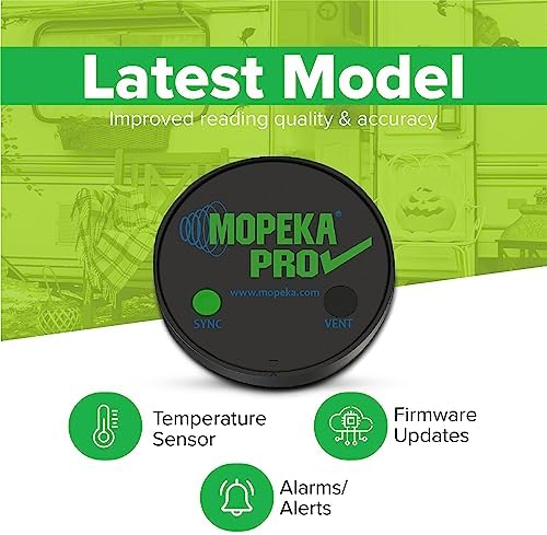 Mopeka Pro Check Universal Sensor - Bluetooth Ultrasonic Sensor for Steel Propane Tanks - Perfect for Propane Grills, Water Tanks & Campers - Water Level SensorUp to 250 Gallon Tanks