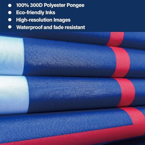 3 Ply Patriotic Flag Super Tough Double Sided 3x5 Outdoor Flags, Long Lasting, Fade Resistant 300D Polyester Pongee with 2 Brass Grommets