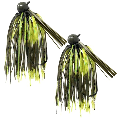 Reaction Tackle Tungsten Football Jig for Bass Fishing - 1/2 oz Candy Craw