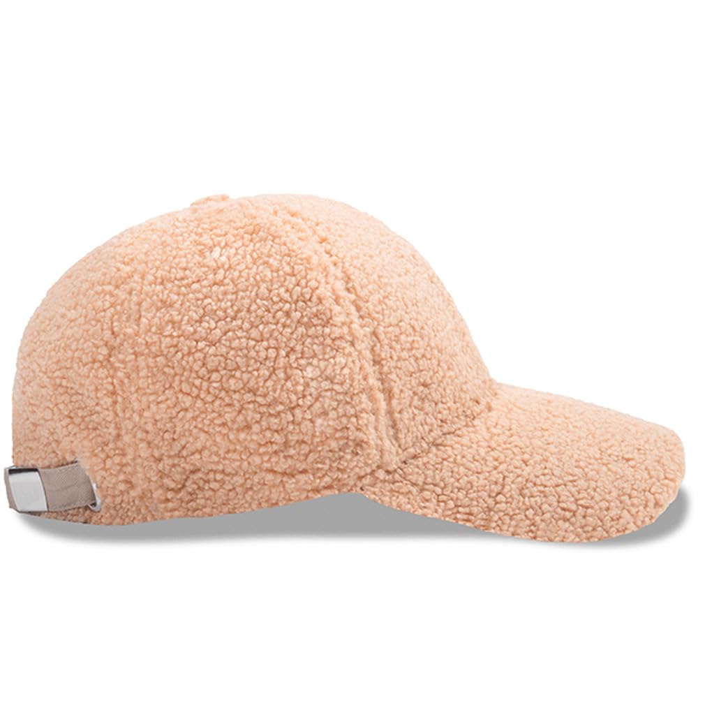 LUTICELI Women's Lamb Wool Winter Baseball Caps Soft Solid Color Warm Baseball Hat
