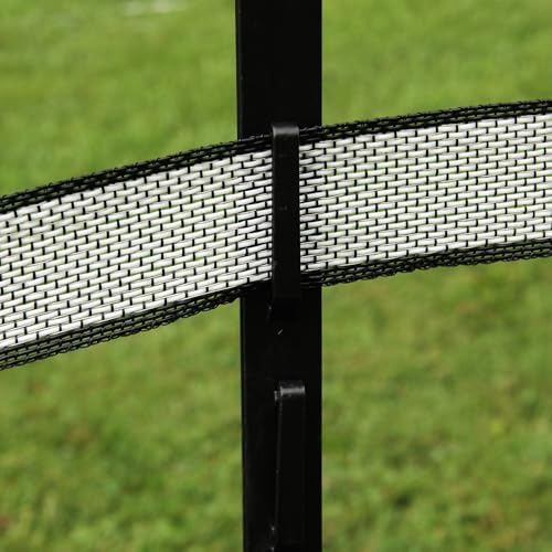Zareba A-48B 4-Foot Step-in Electric Fence Posts - 50 Pack for Electric Fence System - Sturdy & Easy Installation, Black