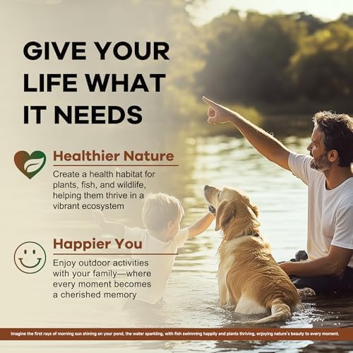 Dr.Raifya’s Muck Reducer Pellets 6 LB - Natural Pond Sludge Solution, Experience The Pure Water & Fresh Odor, Easy to Use, Beneficial Bacteria Safe for Fish, Lake & Outdoor Ponds, 6-Month Supply