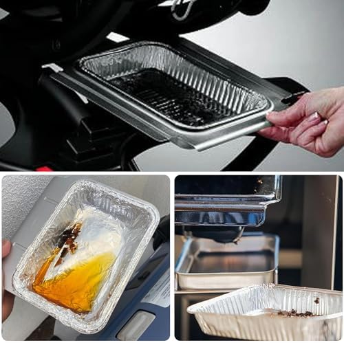 BBQ-PLUS 20 Pack Drip Pan Liners for Ninja Woodfire Outdoor Grill Pro XL and Pro Connect XL Disposable Aluminum Foil Grease Tray for Ninja Woodfire OG850 OG951 Series