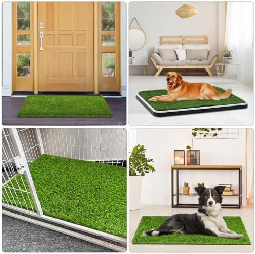 Artificial Grass, Professional Dog Grass Mat, Potty Training Rug and Replacement Turf Outdoor Rug Patio Lawn Decoration, Easy to Clean with Drainage (39.4 x 19.7 inch)