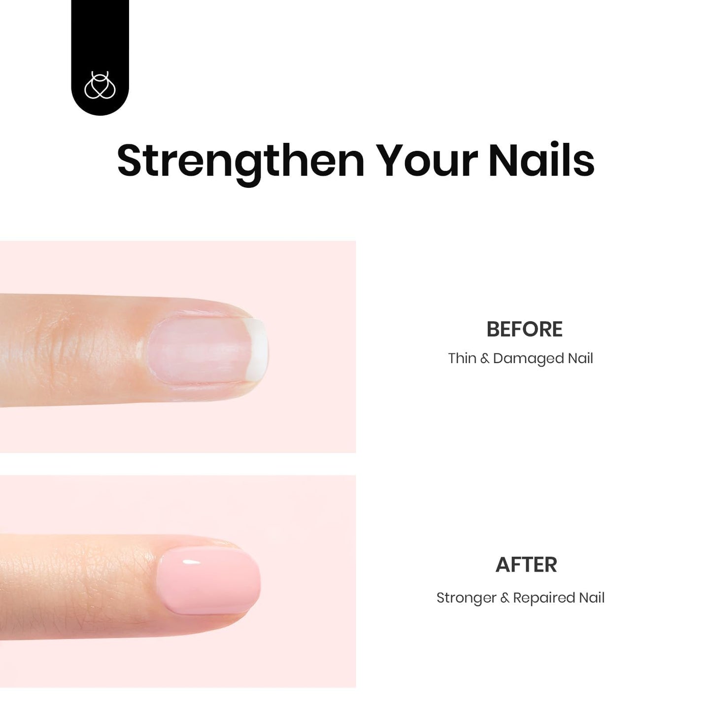 Beetles Color Base Gel Nail Polish, 6 Colors Nude Pink Gel Polish Set Neutral Base Coat 3 in 1 Builder Base for Nail Strengthener Soak Off Nail Art for Women