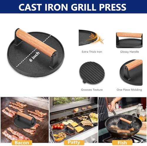 18Pcs Griddle Accessories Kit (with Basting Cover), Joyfair Stainless Steel Flat Top Grilling Spatula Accessory Tools Set with Melting Dome Burger Press, for Outdoor BBQ Teppanyaki Hibachi Cooking