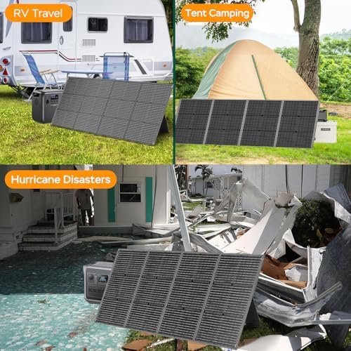 MARBERO 200W Portable Solar Panel for Power Station & DC Devices 200 Watt Foldable Solar Charger >23% High Efficiency IP68 Waterproof Compatible with Solar Generator for Camping RV Outdoor Cloudy