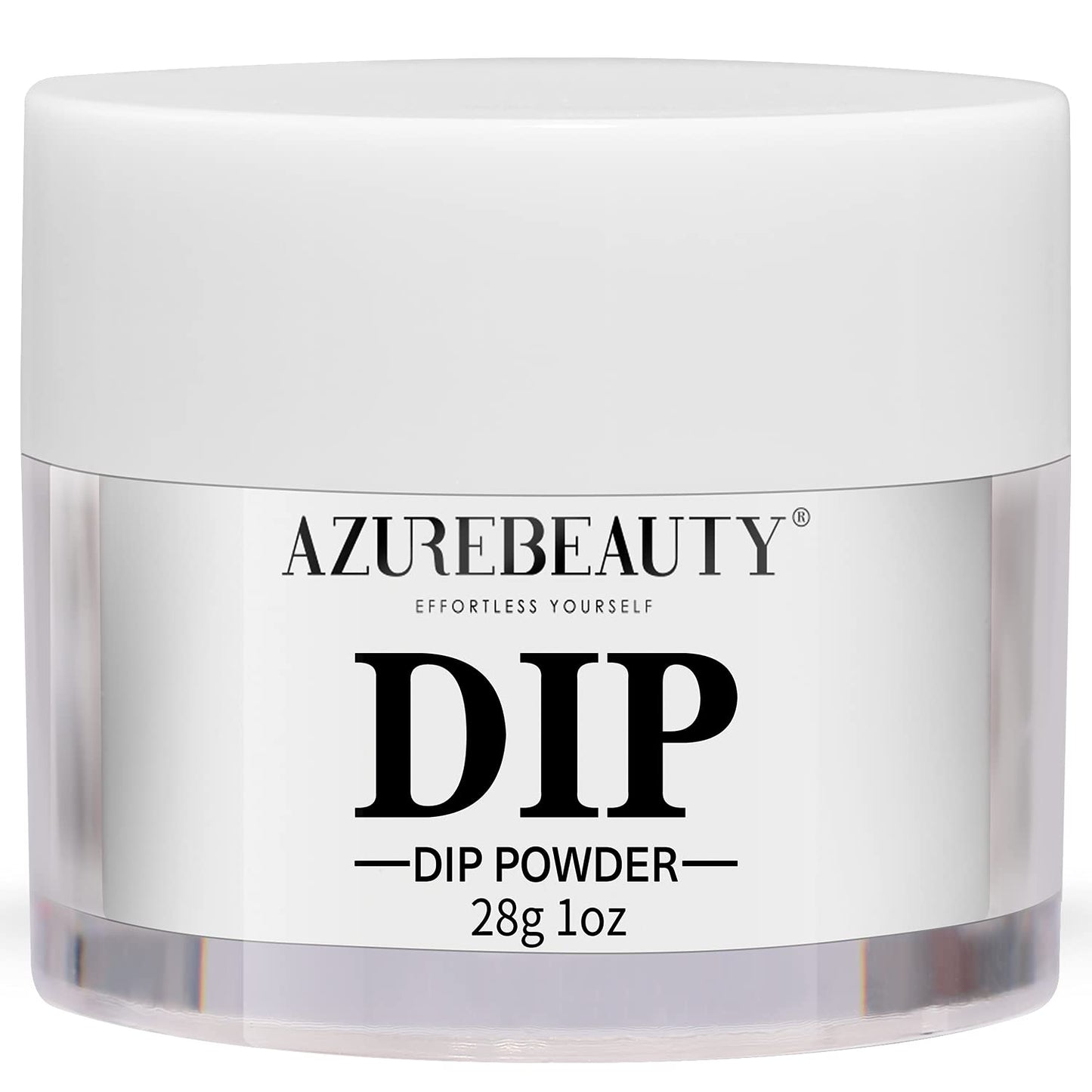 AZUREBEAUTY Dip Powder Bright White Color, Basic Nail Dipping Powder French Nail Art Starter Manicure Salon DIY at Home, Odor-Free and Long-Lasting, No Needed Nail Lamp Curing, 1 Oz