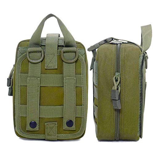 Molle First Aid Pouch Empty, Rip Away Medical Pouch, Molle Ifak Pouch, ACU Tactical EMT Pouches Bag Only for Hiking Camping