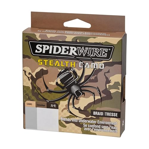 Spiderwire Berkley ProSpec® Chrome 100% Fluoro Leader, Camo, 15lb | 6.8kg, 125yd | 114m Fishing Line, Suitable for Saltwater Environments