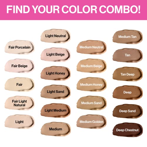 Matte Concealer By Wet n Wild Mega Last Incognito All-Day Full Coverage Liquid Matte Concealer, Light Medium, 0.18 Ounce