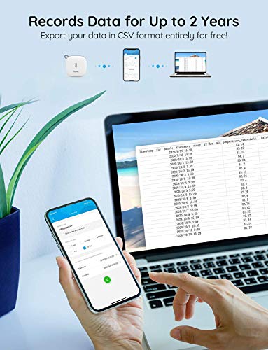 Govee WiFi Thermometer Hygrometer H5179, Smart Humidity Temperature Sensor with App Notification Alert, 2 Years Data Storage Export, Remote Monitor for Room Greenhouse (Only Support 2.4G Wi-Fi)