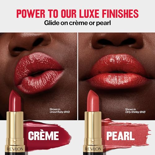 Revlon Super Lustrous Lipstick, Creamy Formula For Soft, Fuller-Looking Lips, Moisturized Feel, 811 Laidback Lilac, 0.15 oz