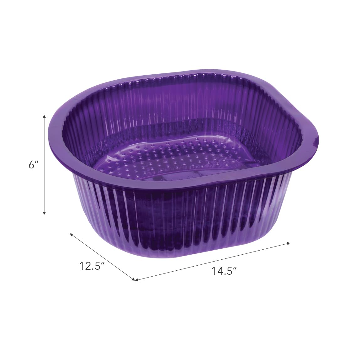 ForPro Universal Pedi Bath Liners - 50% THICKER - Fit Footsie Bath Plus Foot Bath, Disposable Pedicure Foot Tub Liners for Foot Spa Basins & Foot Bath Soaks, Purple, 100-Count
