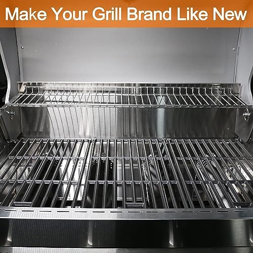 Hisencn Cooking Grates for Monument Grills 24367 35633 17842, Cast Iron Grates for Dyna Glo DGE530SSP DGE530SSP-D BGE530PSP DGF530SRP DGE530SSP-1, Replacement Parts for Monument Grills, 3 Pack