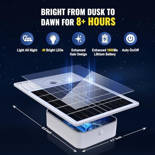 Flag Pole Kit with Solar Light and American Flag, 5 Ft Aluminum Silver No Tangle Spinning Pole, 2-Position Bracket, Easy Install-Outdoor, Commercial Use, 8 Hour Dusk to Dawn Auto On/Off