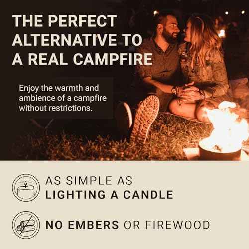 Radiate XL 8" Portable Campfire As Seen On Shark Tank - Up to 2 Hours of Burn Time - Reusable Travel Fire Pit for Camping, Patios & Beach Days - Portable Fire Pit - Made in USA