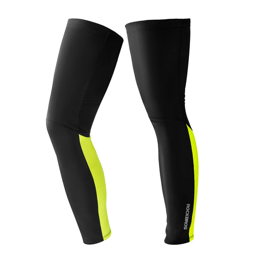 ROCKBROS Cycling Leg Sleeves for Men Women Thermal Compression Leg Sleeves UV Full Leg Warmers Winter for Running Football
