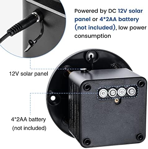 Automatic Chicken Feeder Timer, Briidea Poultry Feeder Motor and Timer Kit, Metal Spin Plate, Adjustable Mount, Ideal for Chickens, Ducks, Geese