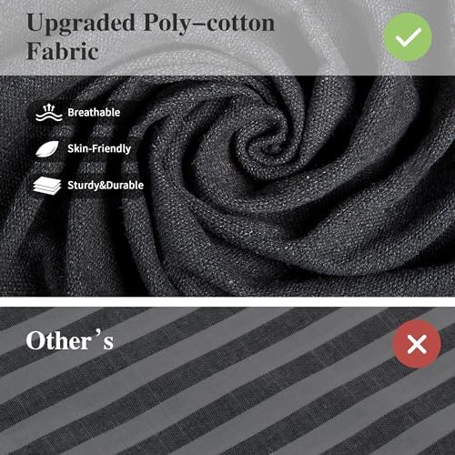 SUNCREAT Hammocks Outdoor Camping Double Hammock, Extra Large 2 Person Hammock for Camping, Dark Gray