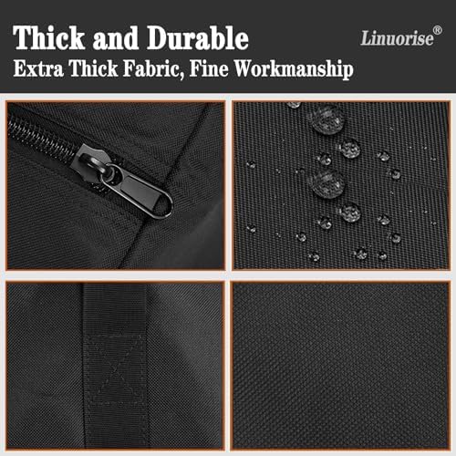 BBQ Tools Storage Bag, Grill Accessory Storage, Grilling Tools Storage, Tools Storage for Grill Utensil,Carry Bag for Outdoor Camping Barbecue, Extra Large Capacity, Can Hold BBQ Tools up to 24"