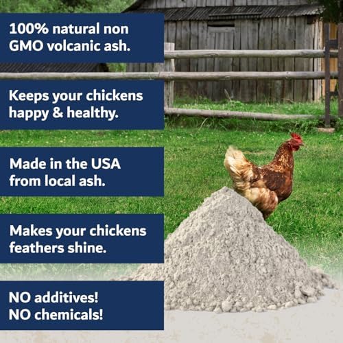 5.5lb Chickie Whiz Dust Bath, Natural Dust Bath for Chickens for Healthier Chicken Eggs, Poultry Care for Other Small Pet Animal for Chicken Coop, Hen House & Farms by Billy Buckskin Co.