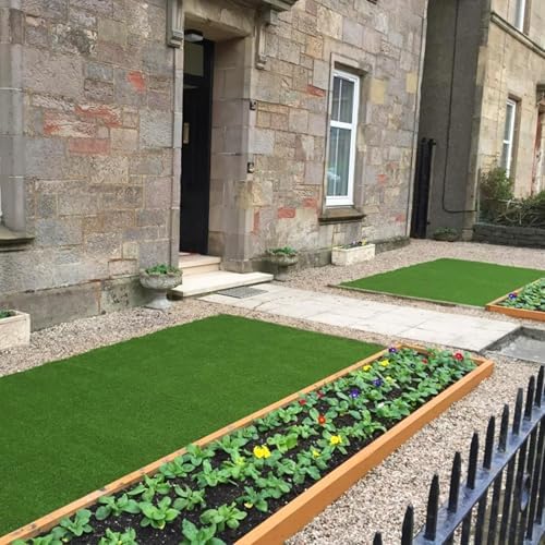 Artificial Grass Turf Lawn Outdoor Indoor 4FTx6FT Fake Grass Carpet for Pets 0.4 Inch Realistic Faux Grass Rug with Drain Holes for Garden Lawn Landscape Balcony Party Wedding Christmas Rug