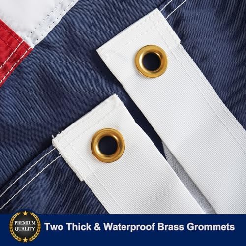 Homissor State of Texas 3x5 Feet Flag - Embroidered Sewn Heavy Duty 210D Oxford Nylon Flags Vivid Color - Brass Grommets and 4 Stitch Hemming