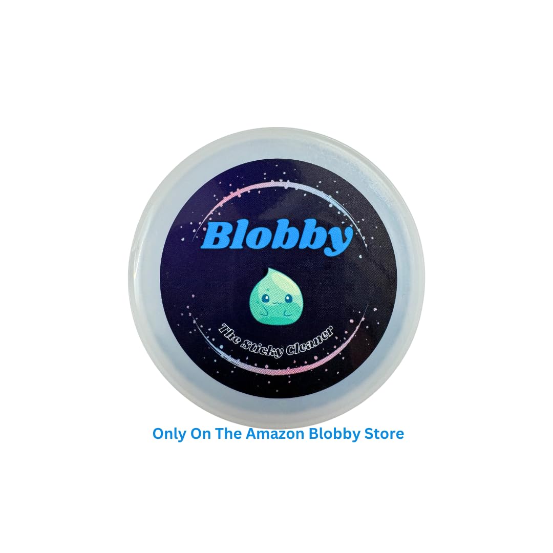 Blobby Cleaner dust Dirt Cleaning Gel Putty for Computers Keyboards Electronics Cars Cup Holders Headphones & Tight Spaces. Reusable for Hard to Reach Areas, Fresh Scent, Harsh chemcial Free - Blue