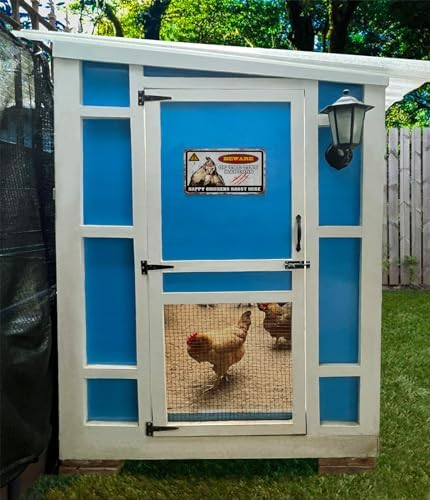 Automatic Port Chicken Feeder and Cup Waterer Set - Chicken Coop Accessories, No Waste Poultry Feeder, 3 Gallon/16 Pounds