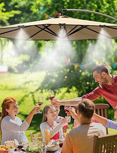 Misters for Outside Patio 89FT(27.3M)+34 Brass Mist Nozzles+a Brass Adapter(3/4") Detachable Outdoor misting Cooling System for Garden, Waterpark, Greenhouse, Backyard