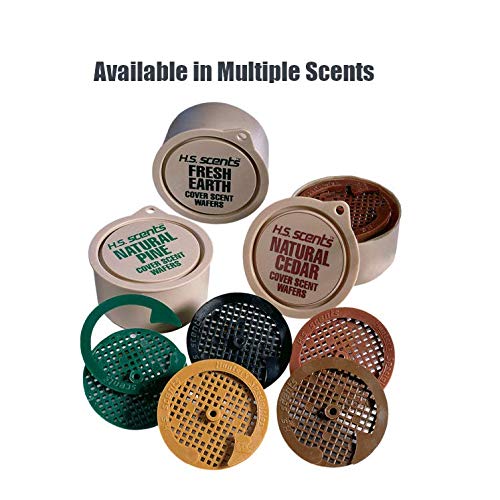 Hunters Specialties Long Lasting Cover Scent Wafers for Hunting - 3 Wafers Per Pack, 3 Safety Pins Included, Natural Cedar
