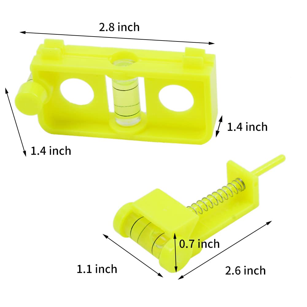 SOPOGER Archery Multifunctional Bow Level Tuning and Mounting String 3D Printing Compound Bow Sight Tuning Bubble Level Combos Tool Kit for Compound Bows (Yellow)