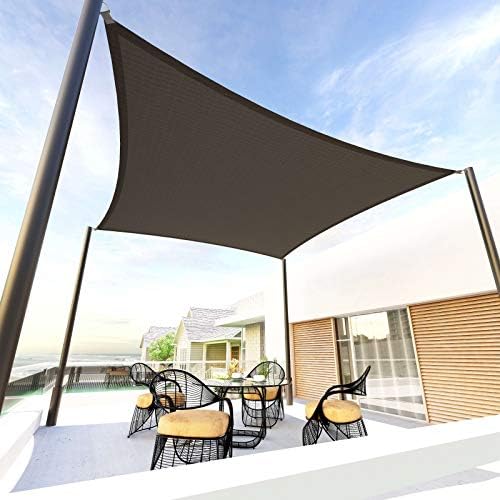 Tronssien Rectangle 10'x13' Sun Shade Sail,95% UV Blockage Canopy Awning for Outdoor Patio and Garden, Yard Activities