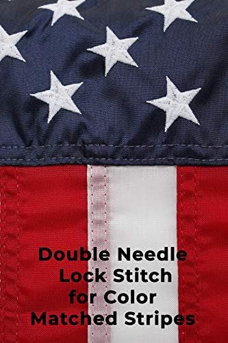 2x3 Nylon American Flag | Certified Made in USA, Outdoor Heavy-Duty | Fine Line Flag
