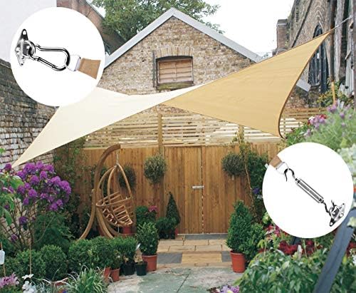 LOVE STORY Hardware Kit 6 Inches Stainless Steel for Rectangle and Square Sun Shade Sail Installation