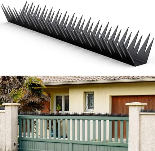 Anti Climb Fence Spikes Metal for Outdoor Walls, Garden Fences,Intruder Deterrent Fence Wall Spikes for Thieves and intruders,Roofs, Durable Home Security 6PCS(94.4 in )