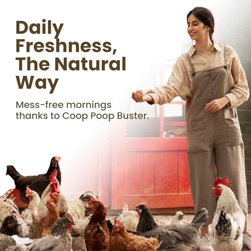 Coop Poop Buster – Chicken Coop Cleaner | 2-Gallon Mix | Natural Coop Refresher for Chickens | Safe & Effective Cleaning | Spray for Coops & Nesting, Chicks, Ducks, | 16 oz Concentrate. 2,000+ Sq Ft