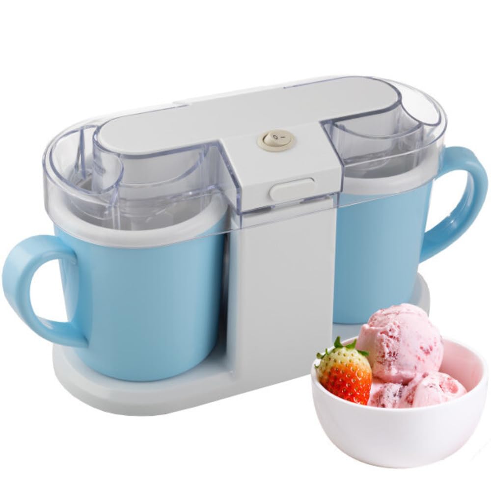 Ice Cream Maker - 1QT Ice Cream Machine for Sorbet, Gelato, Frozen Yogurt and More - Kitchen Appliances and Gadgets by Classic Cuisine (Blue)