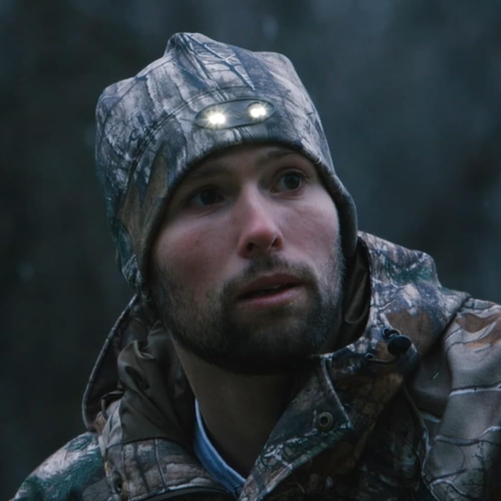 POWERCAP LED Beanie Cap 35/55 Ultra-Bright Hands Free LED Lighted Battery Powered Headlamp Hat - Black - One Size