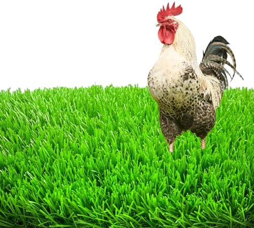 8 Pack Chicken Nesting Pads-12×12",Washable Thicken Artificia Grass Nesting Box Liners Pee Pads Reusable Laying Eggs Bedding for Chickens Coop Pet Outdoor Indoor